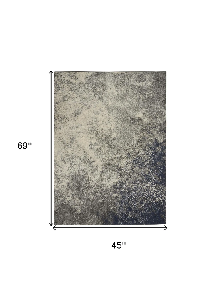 HomeRoots Abstract Area Rug
