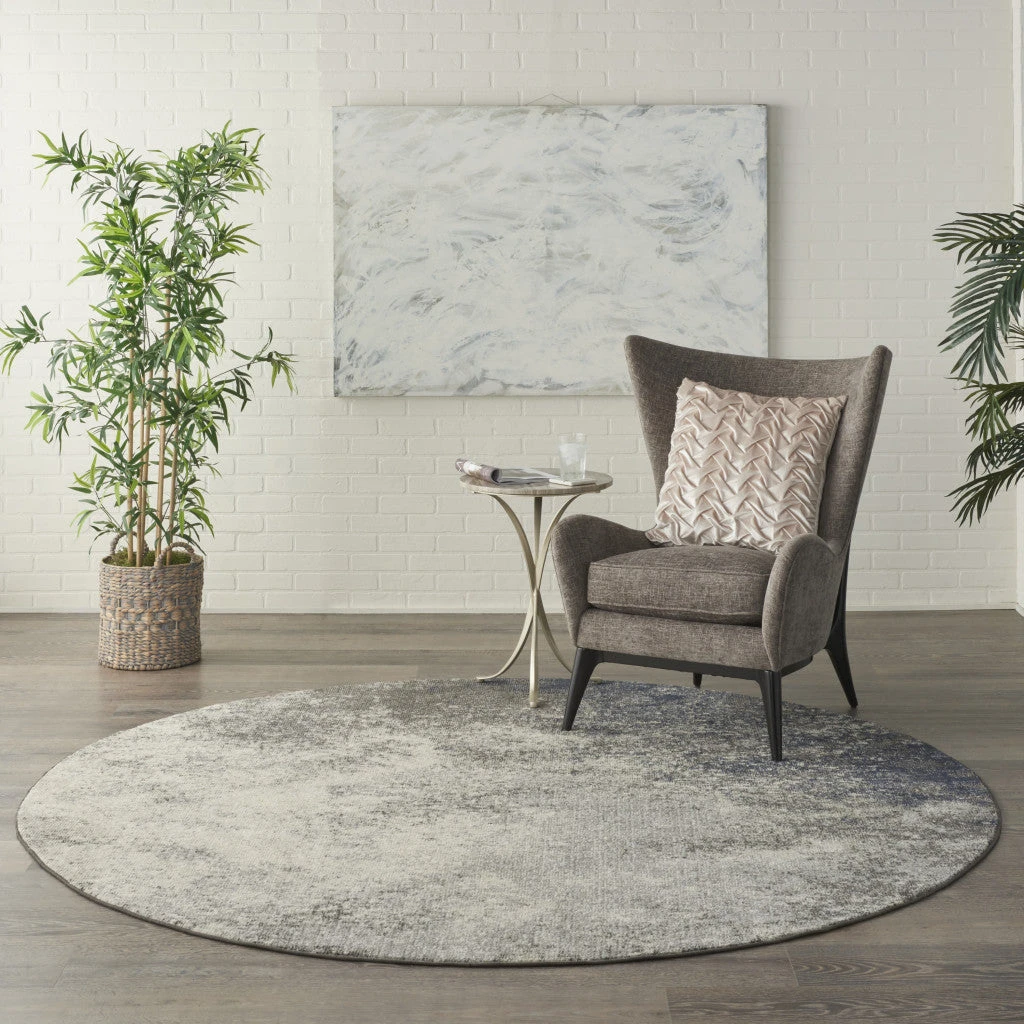 HomeRoots Abstract Round Rug