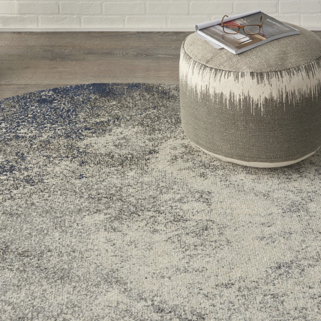 HomeRoots Abstract Round Rug