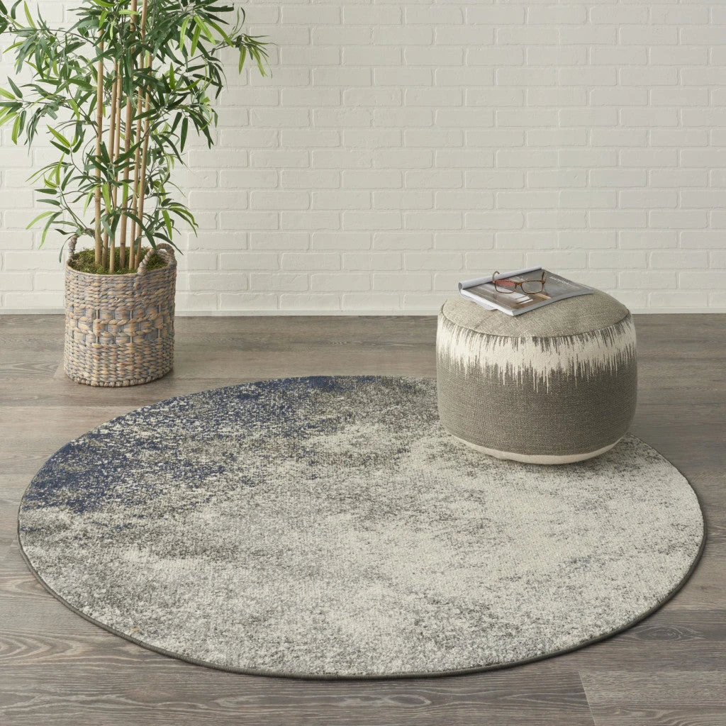 HomeRoots Abstract Round Rug