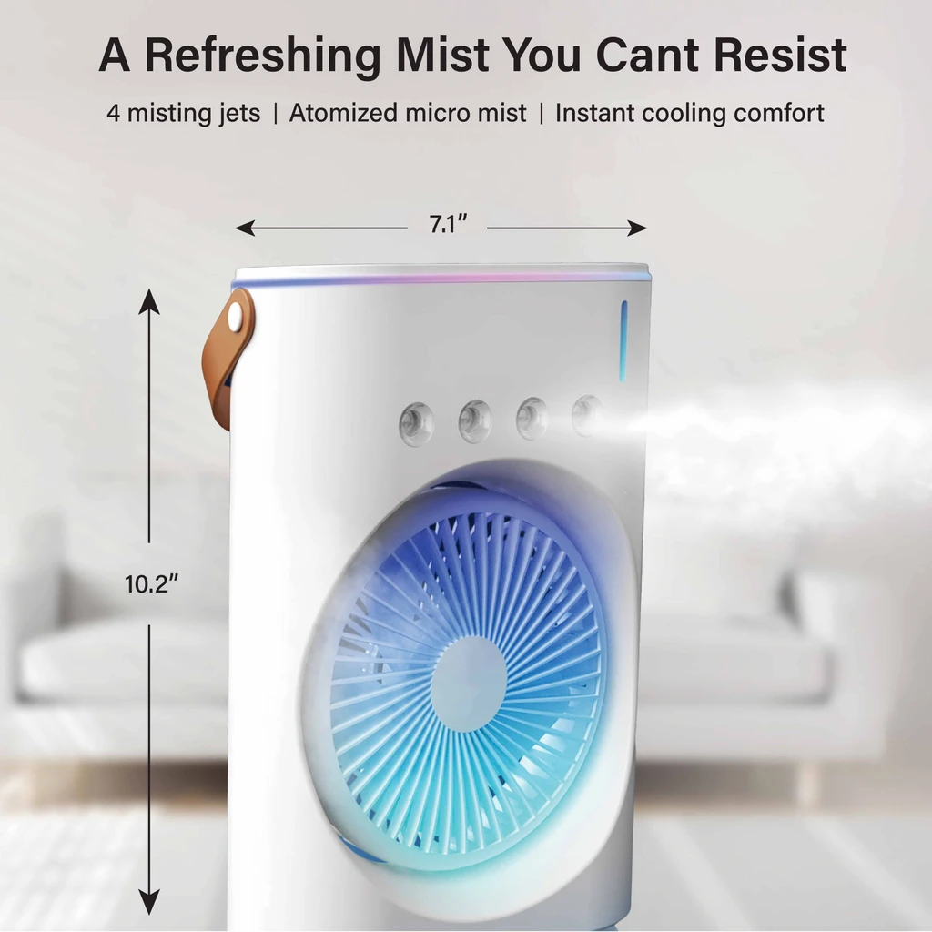 Bell + Howell Bullseye Air Cool Misting Fan