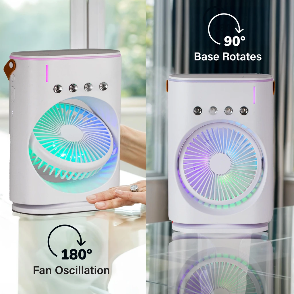 Bell + Howell Bullseye Air Cool Misting Fan