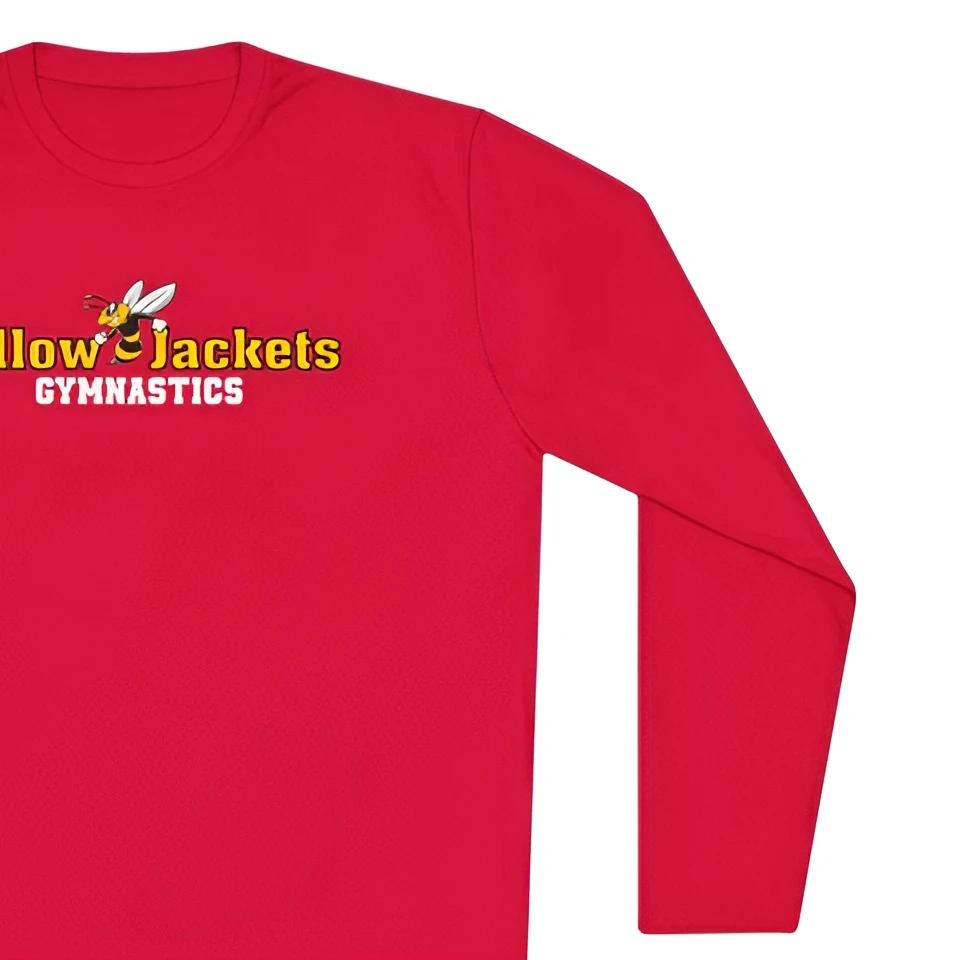 Bear Grips Unisex Performance Long Sleeve - Yellow Jackets Gymnastics