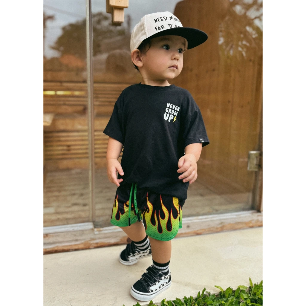 Little Trouble Heater Mesh Shorts