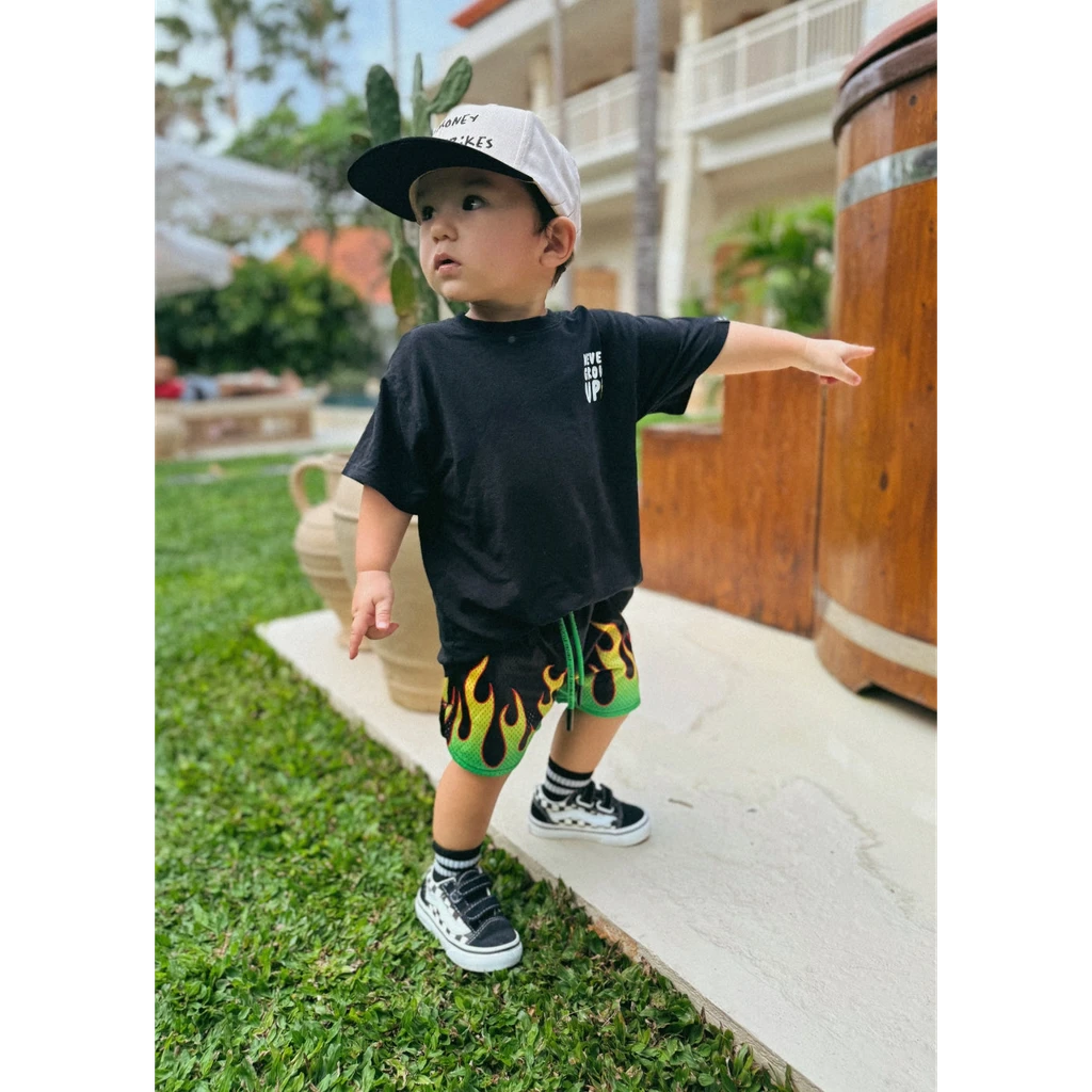 Little Trouble Heater Mesh Shorts