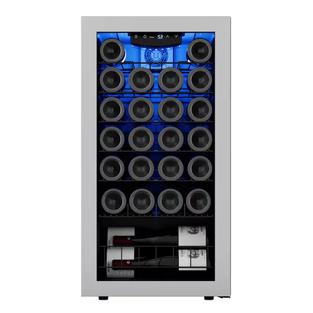 Ca'Lefort 28 -Bottles Stainless steel Freestanding Indoor Wine Cooler