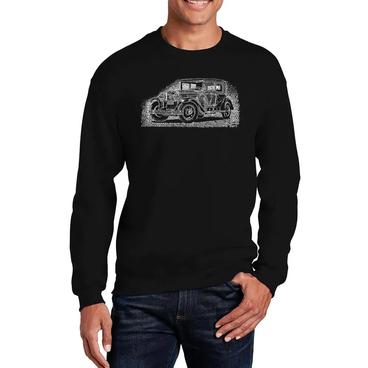 Los Angeles Pop Art Legendary Mobsters - Men's Word Art Crewneck Sweatshirt