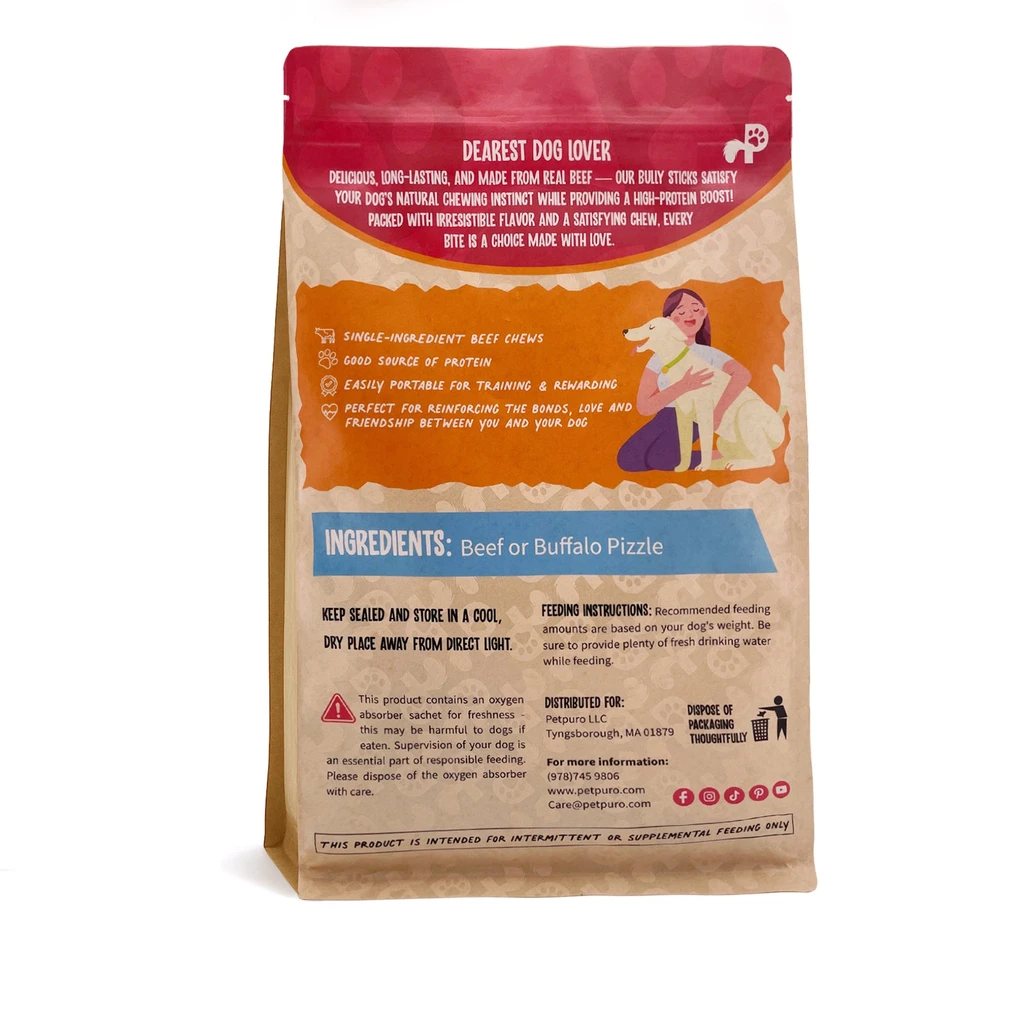 Petpuro 12-Inch Standard Bully Sticks