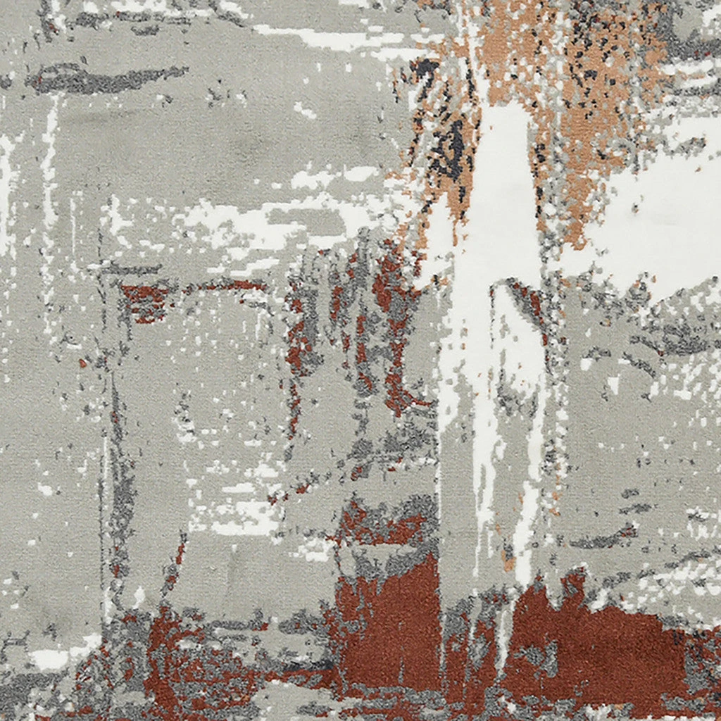 HomeRoots Abstract Power Loom Area Rug