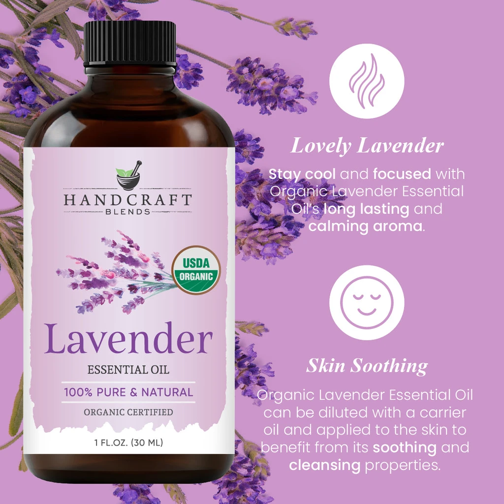 Handcraft Blends Handcraft Organic Lavender Essential Oil - 100% Pure and Natural