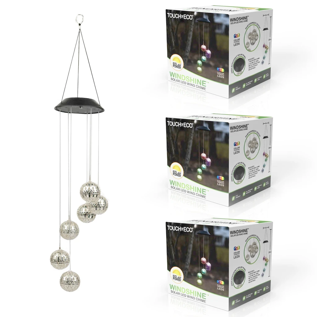 Touch of Eco Solar Color Changing Wind Chime