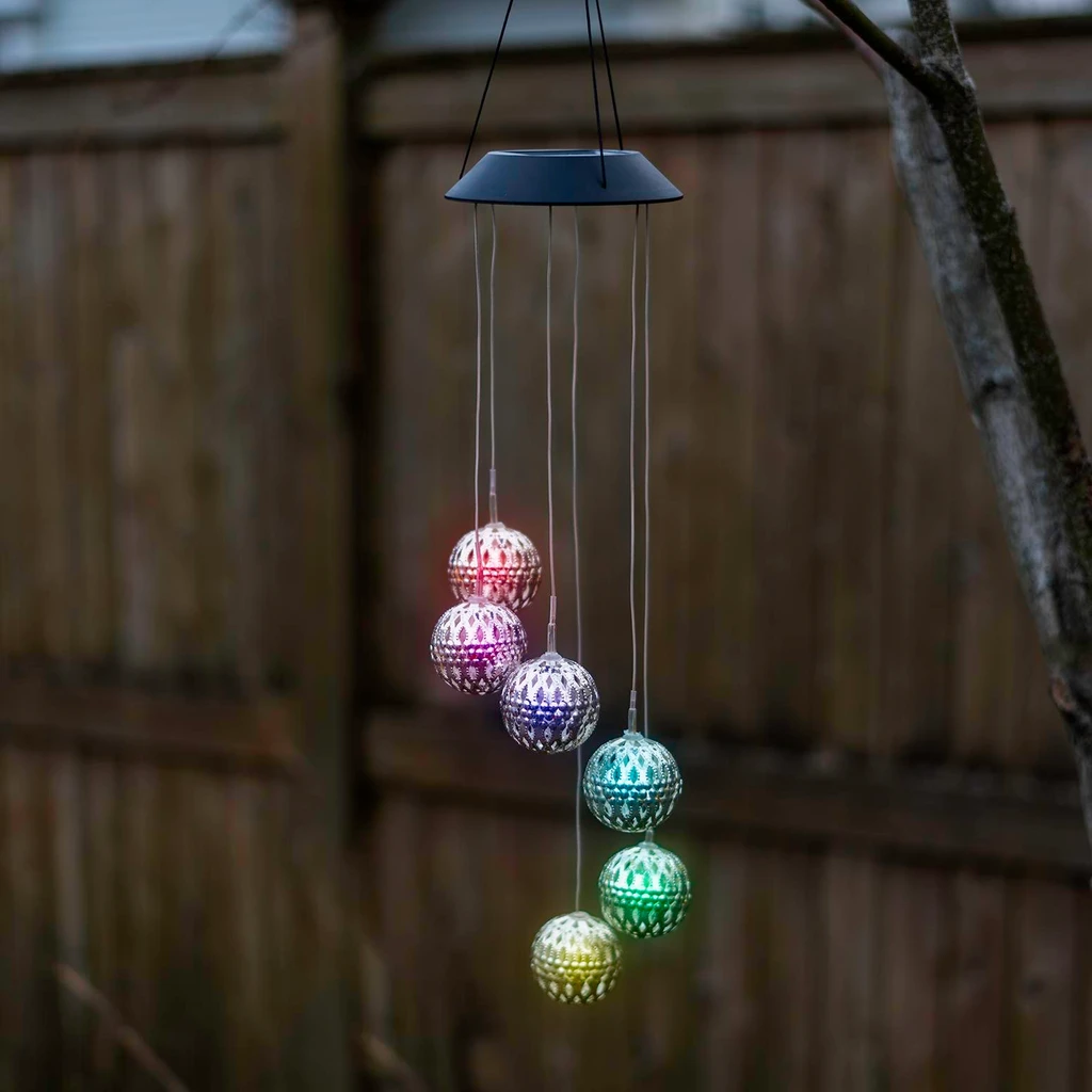 Touch of Eco Solar Color Changing Wind Chime