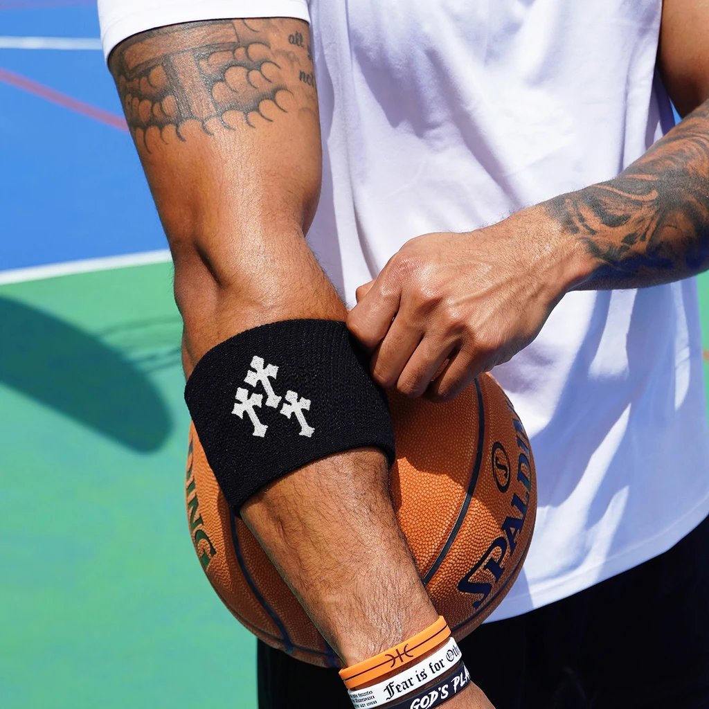 SLEEFS Gothic Crosses Drip Wristband