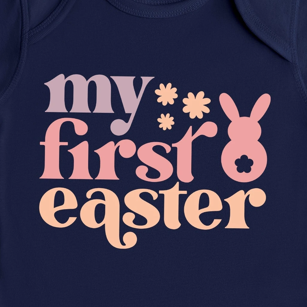 The Juniper Shop My First Easter | Baby Graphic Short Sleeve Onesie