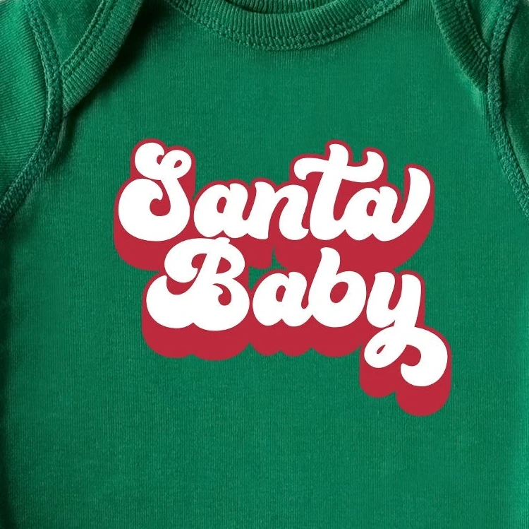 The Juniper Shop Santa Baby | Baby Graphic Short Sleeve Onesie