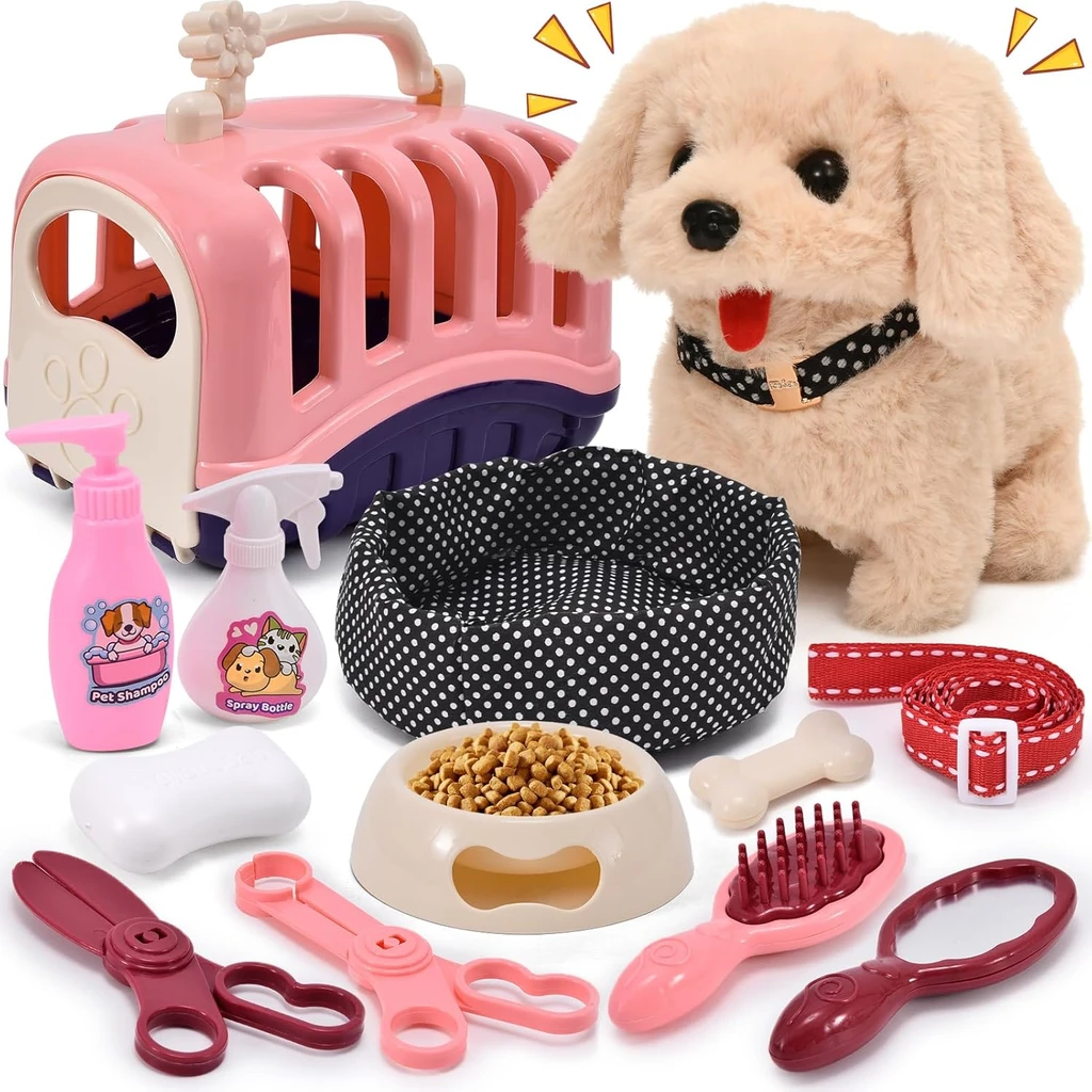 Krediz Interactive Puppy Playset for Girls