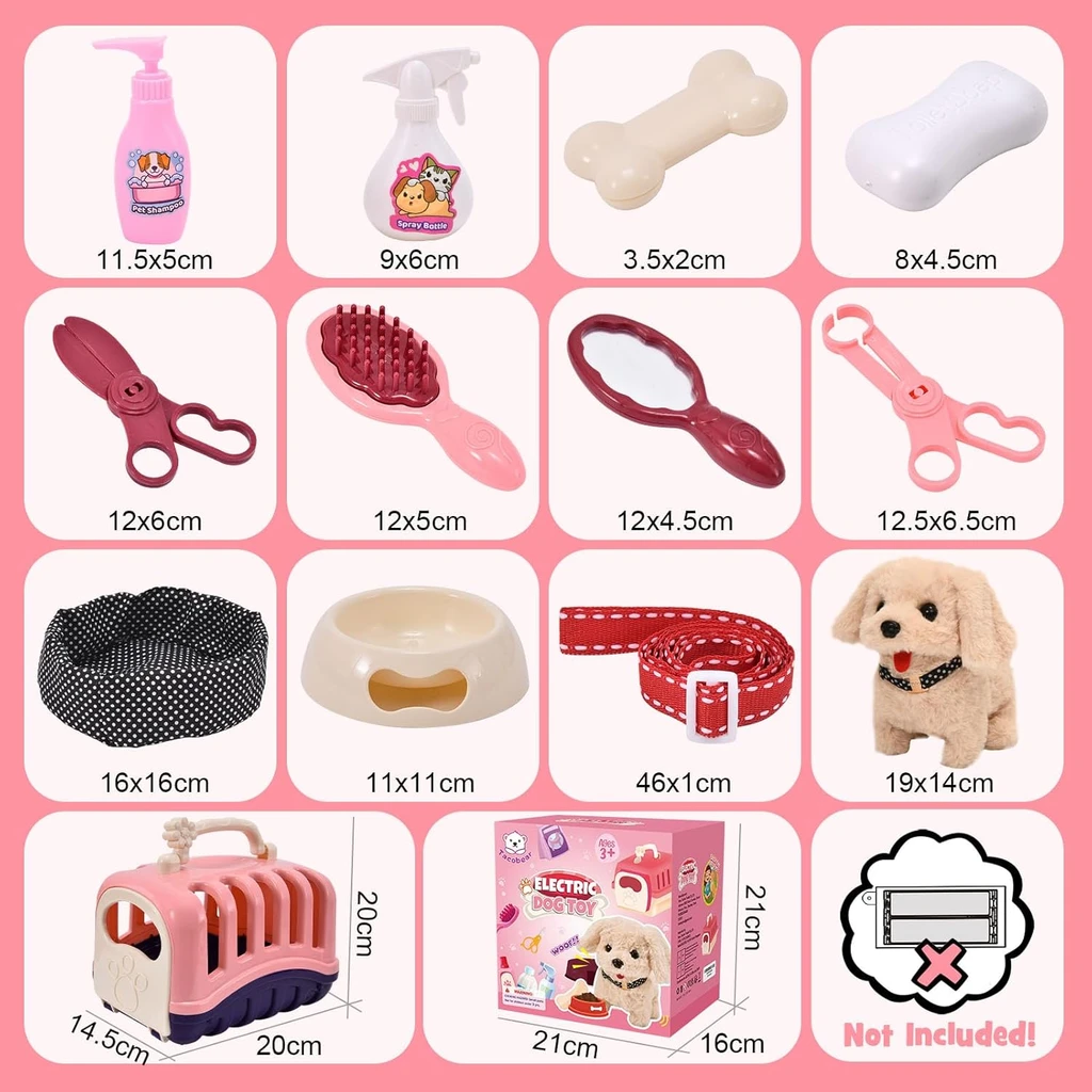 Krediz Interactive Puppy Playset for Girls