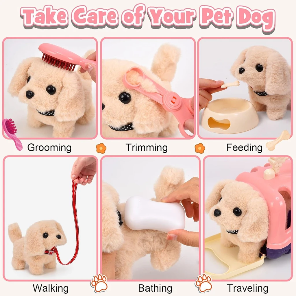 Krediz Interactive Puppy Playset for Girls