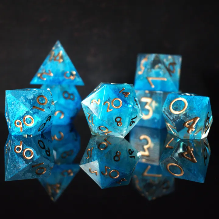 Misty Mountain Gaming Shape Of Water Sharp-Edged Resin Dice Set