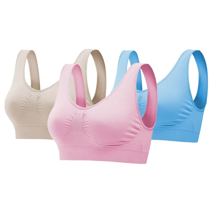 RS Sports & Fitness 3 Pack Sport Bras for Women