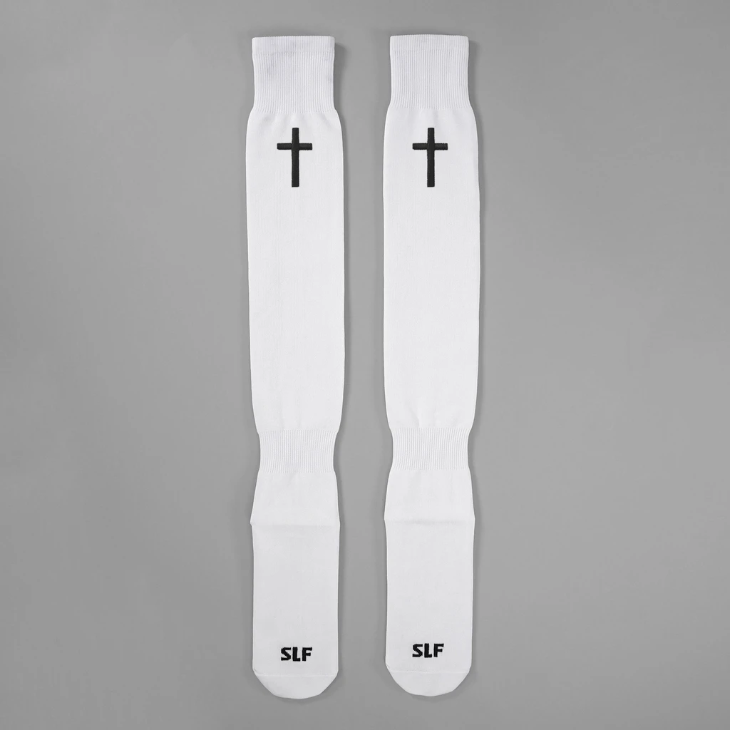 SLEEFS Faith Cross Long Scrunchie Socks