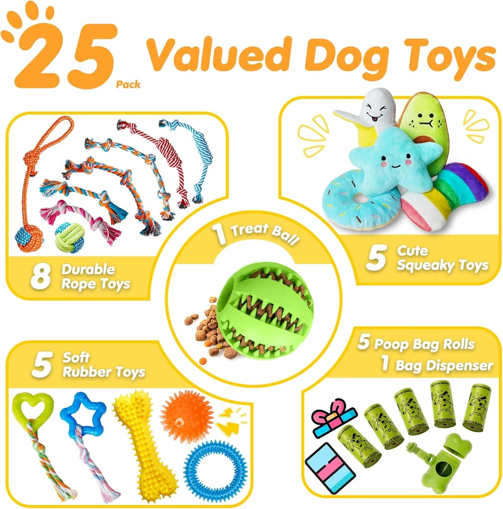 Krediz Luxury Dog Chew Toys for Teething & Playtime