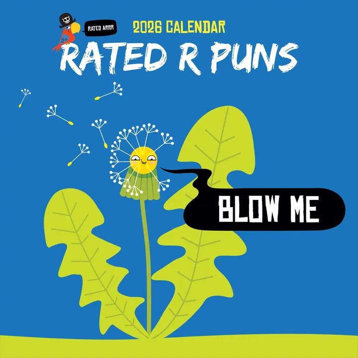 TF Publishing 2026 Rated R Puns Wall Calendar