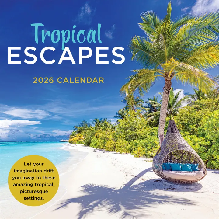 TF Publishing 2026 Tropical Escapes Wall Calendar