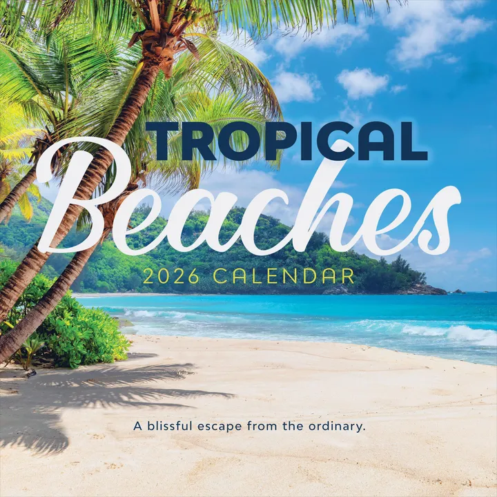 TF Publishing 2026 Tropical Beaches Wall Calendar