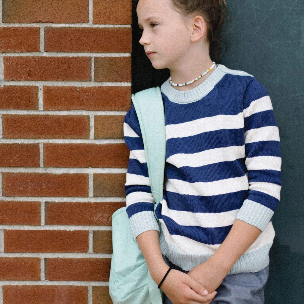 Firebird Kids Striped Sweater & Soft Denim Pants Bundle