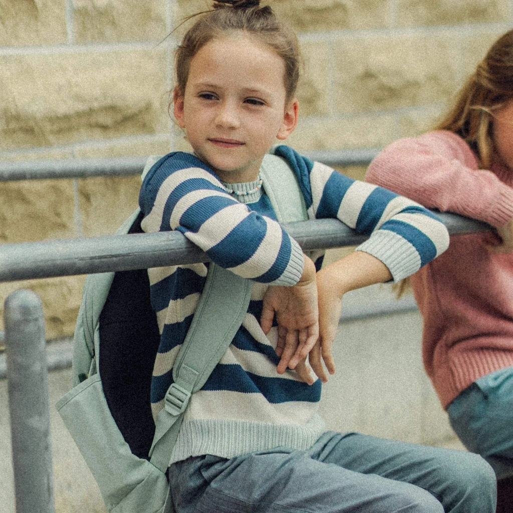 Firebird Kids Striped Sweater & Soft Denim Pants Bundle