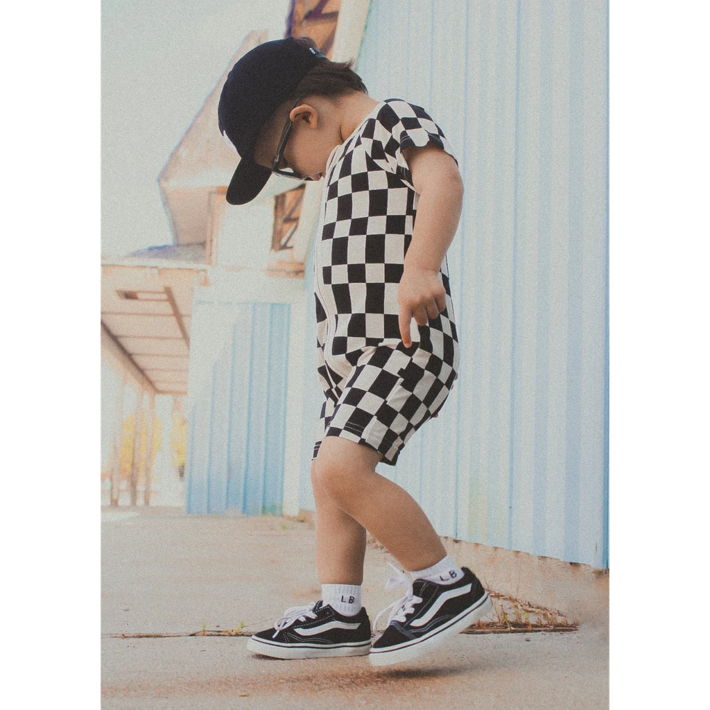 Little Trouble Checker Shorties
