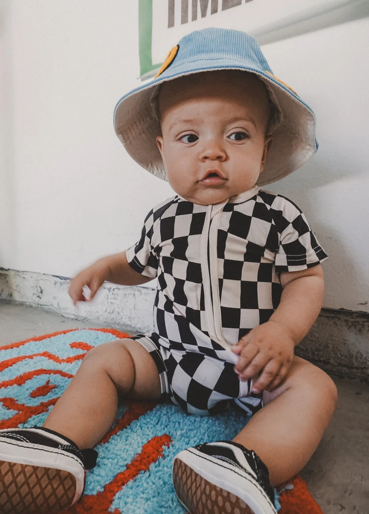 Little Trouble Checker Shorties