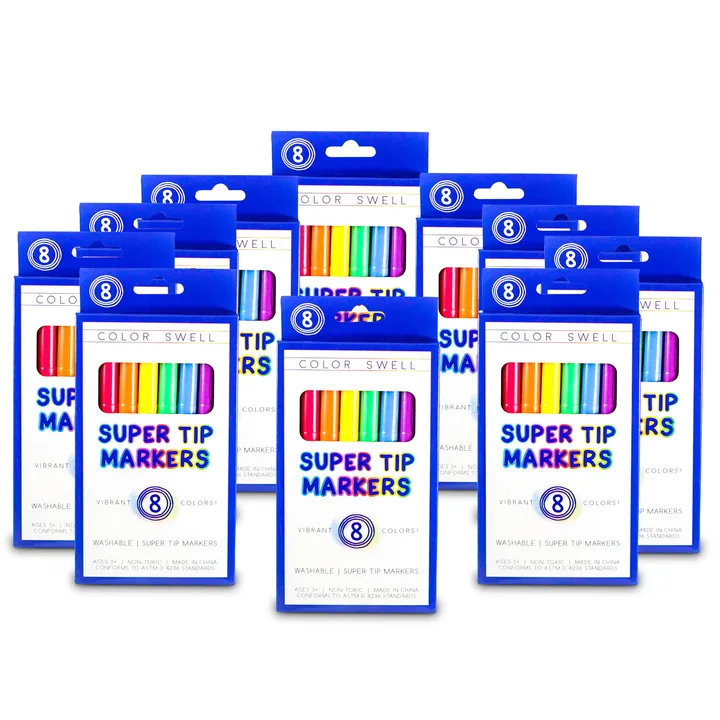 Color Swell Super Tip Markers Bulk Pack