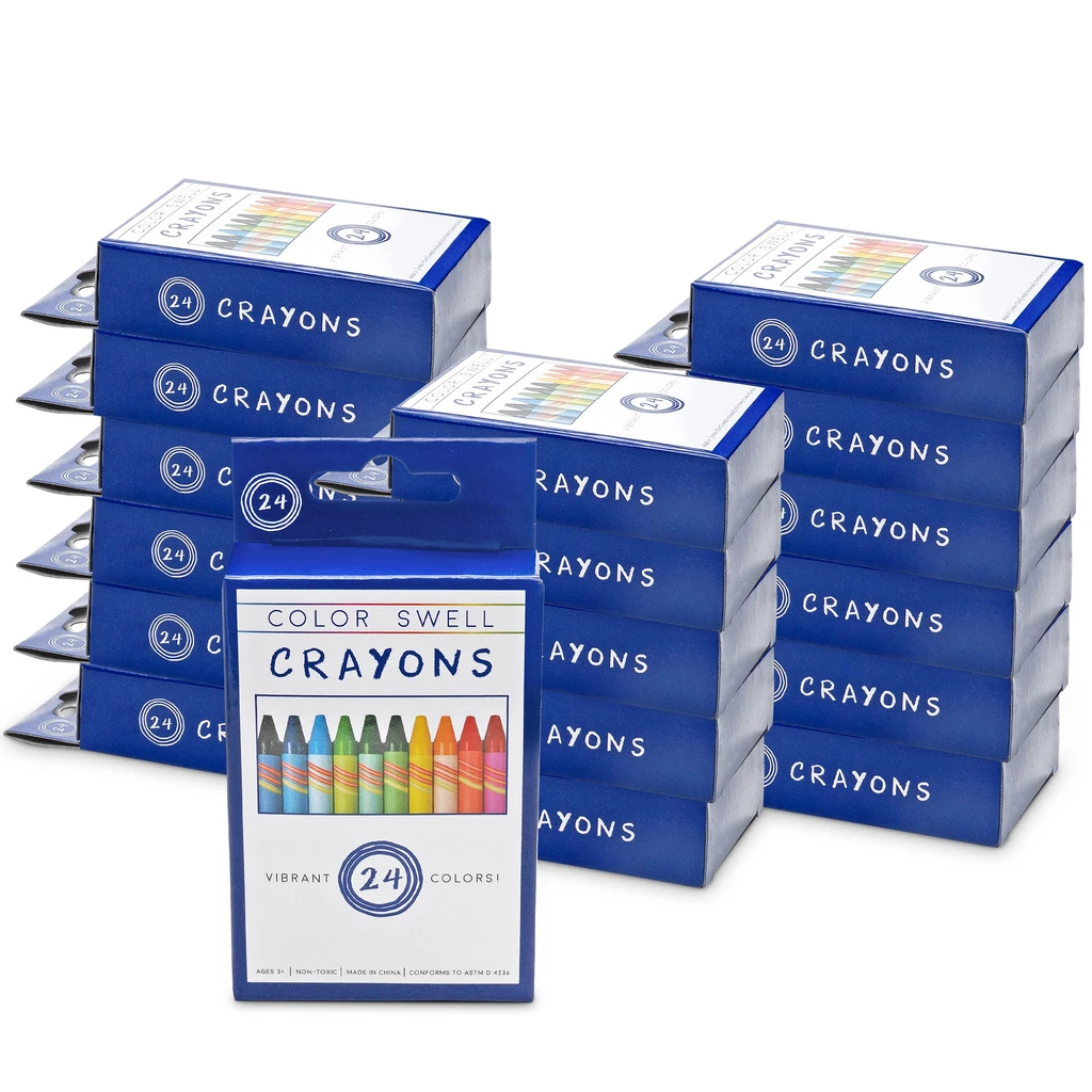 Color Swell Color Swell Crayons - 18 Pack, 24 Crayons per Pack