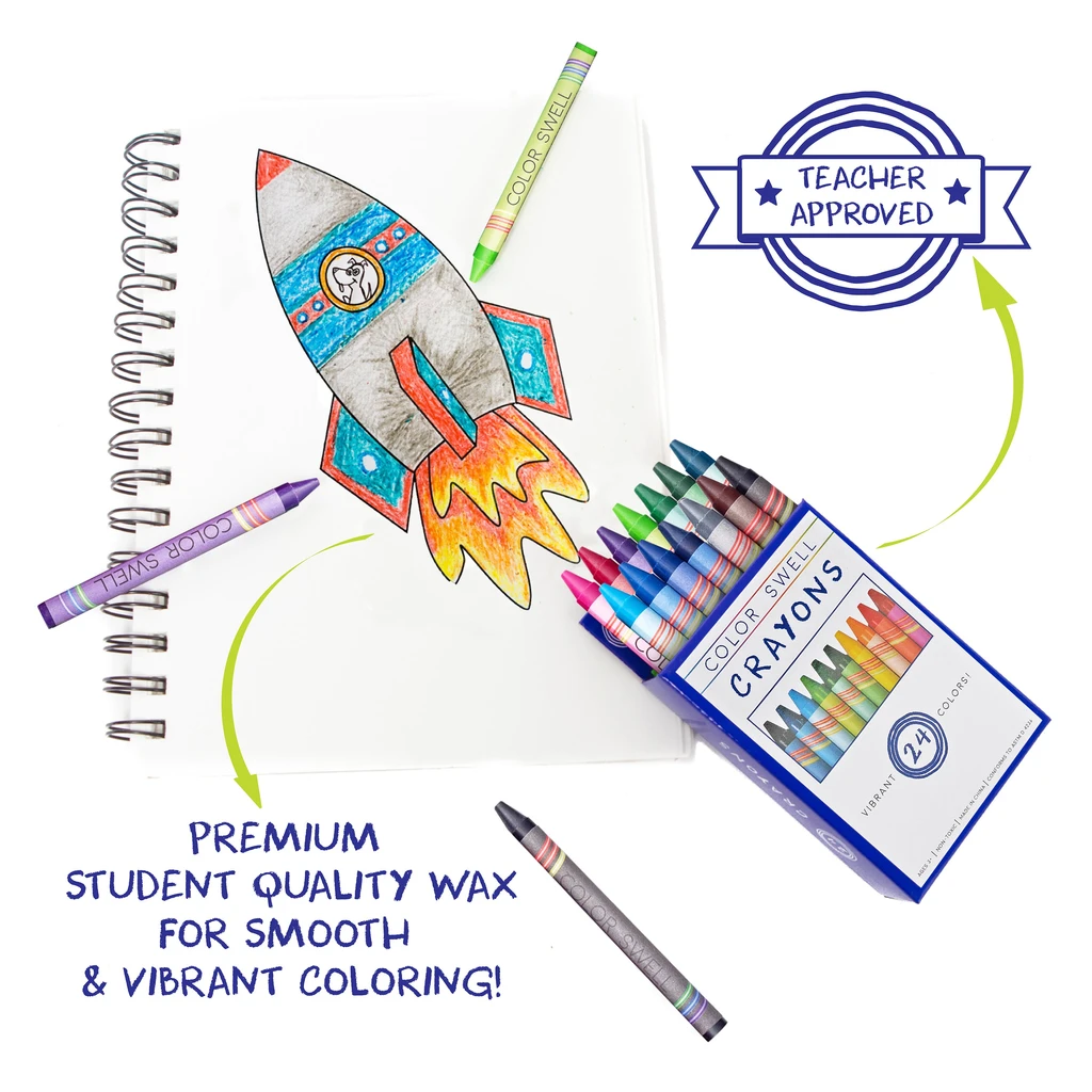 Color Swell Color Swell Crayons - 18 Pack, 24 Crayons per Pack