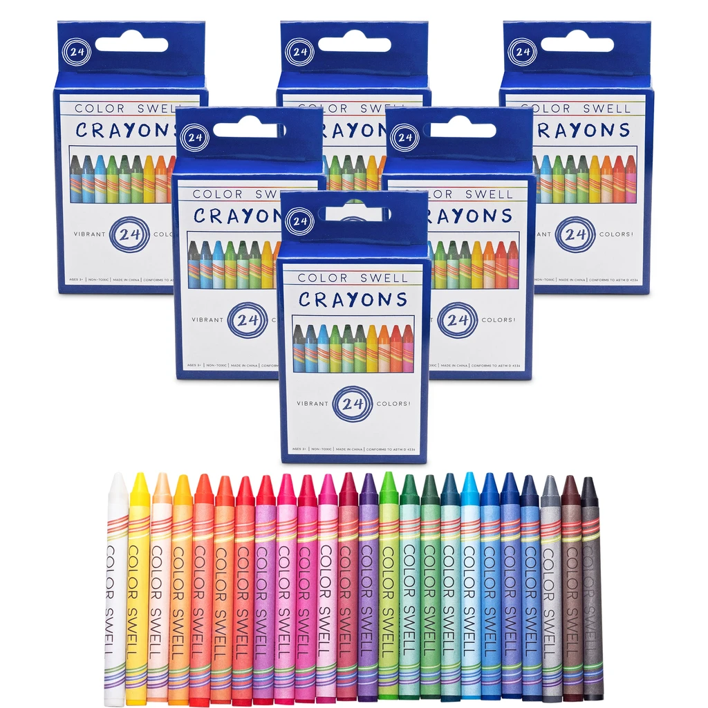 Color Swell Color Swell Wax Crayons - 6 Pack