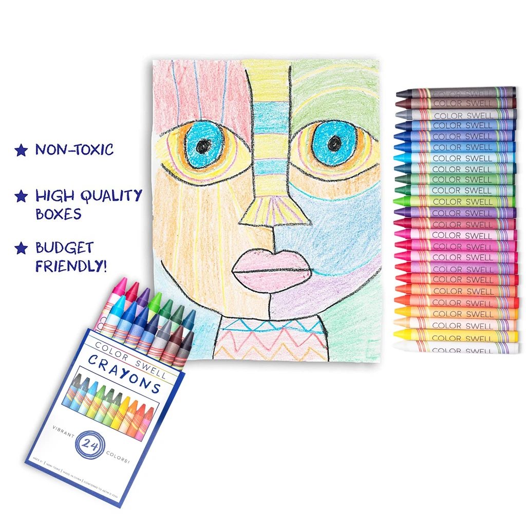 Color Swell Color Swell Wax Crayons - 6 Pack