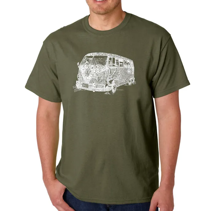 Los Angeles Pop Art THE 70'S - Men's Word Art T-Shirt