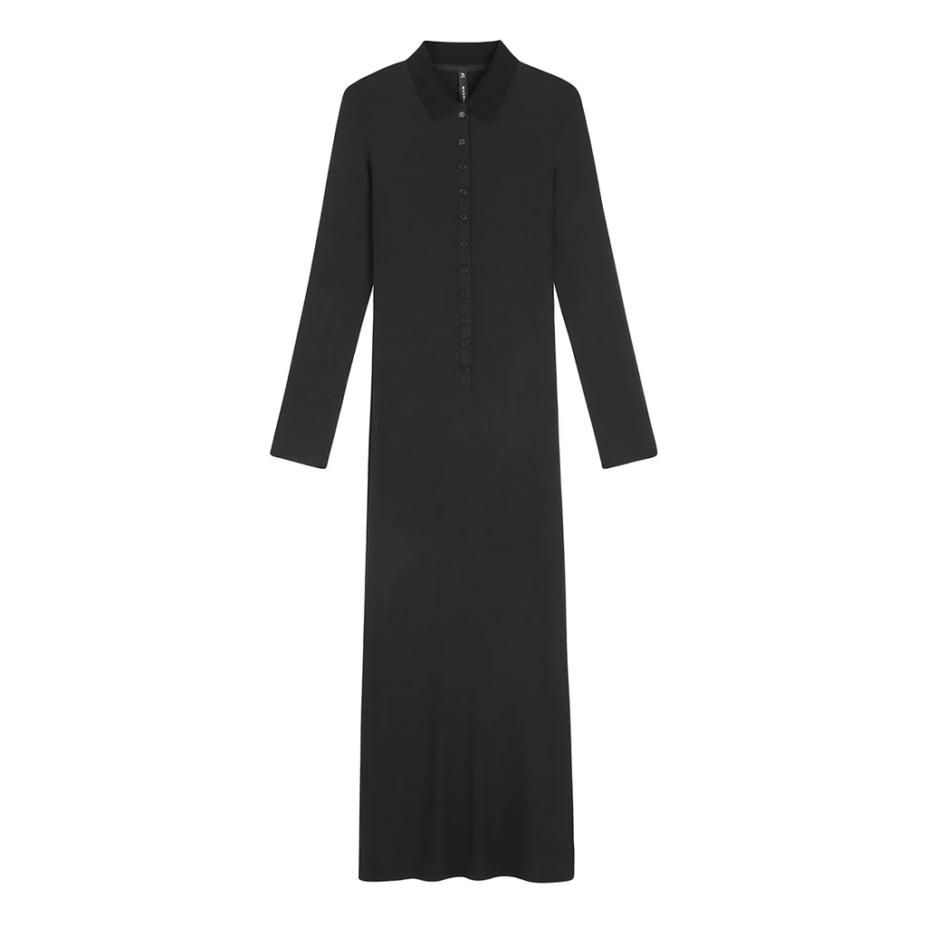 Magnlens Polo Rachel Rib Maxi Dress