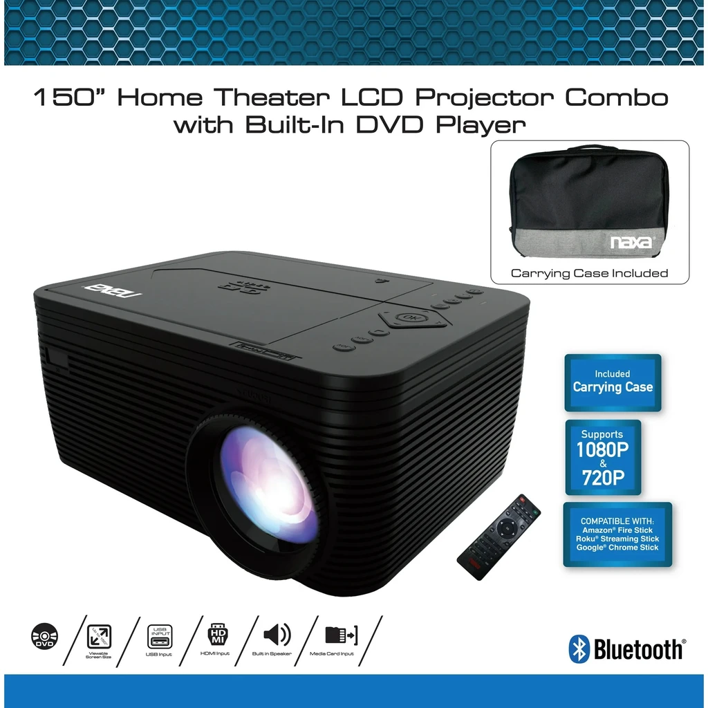 Naxa Home Theater LCD Projector Combo