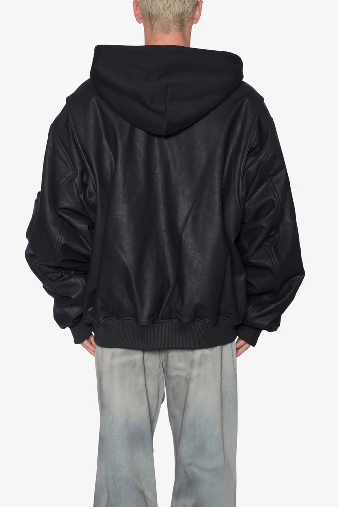 MNML Oversized Hooded Bomber Jacket