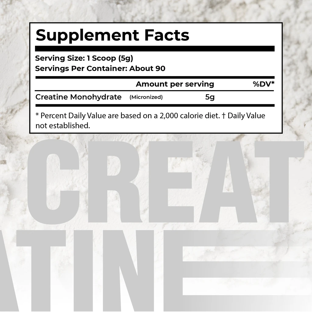 Hearthy Foods Creatine Monohydrate Micronized Powder 500G - 100 Servings, 5000mg per Serving (5g) - 17.9 Oz for Men & Women Muscle Growth & Recovery - UNFLAVORED