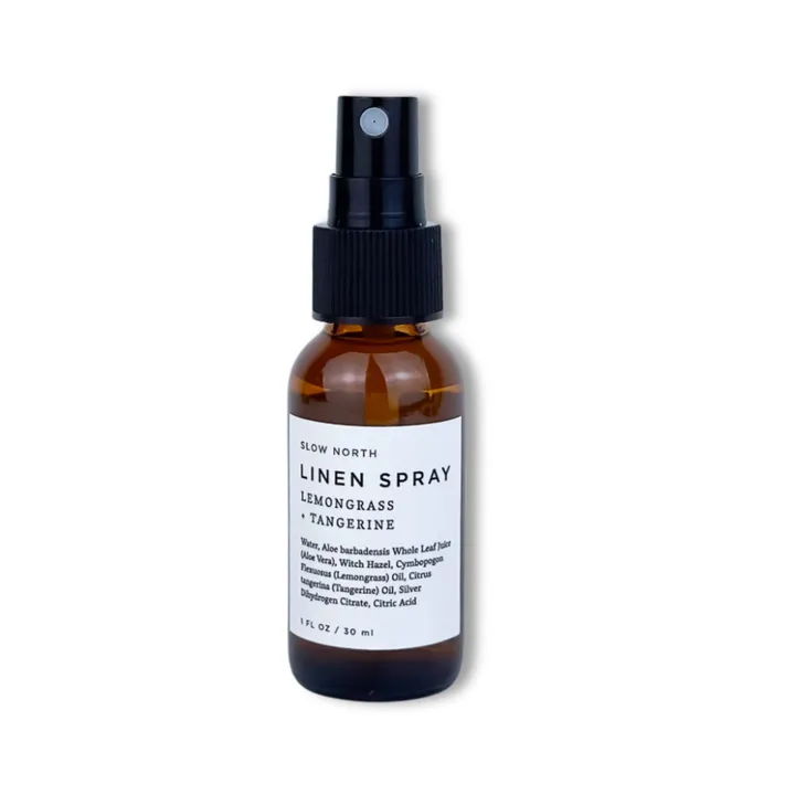 Slow North Mini Linen Spray - Lemongrass + Tangerine