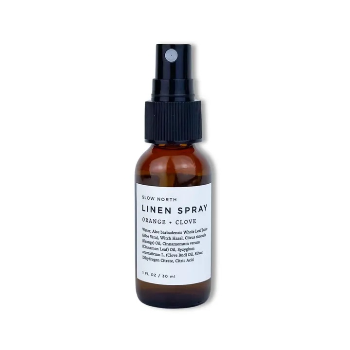 Slow North Mini Linen Spray - Orange + Clove