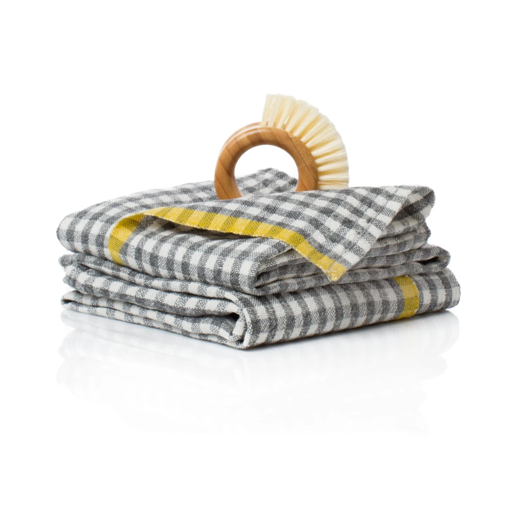 Caravan Home Decor Two-Tone Gingham Towels, Set of 2