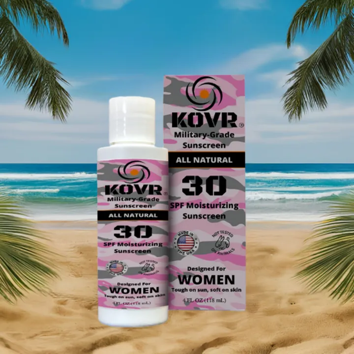 KOVR Sunscreen All-Natural Military-Grade Sunscreen - Supports Different Charities