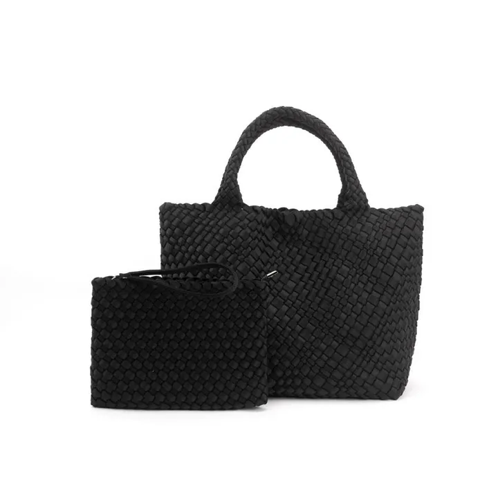 Babs+Birdie The Charli | Large Woven Neoprene Tote with Wristlet