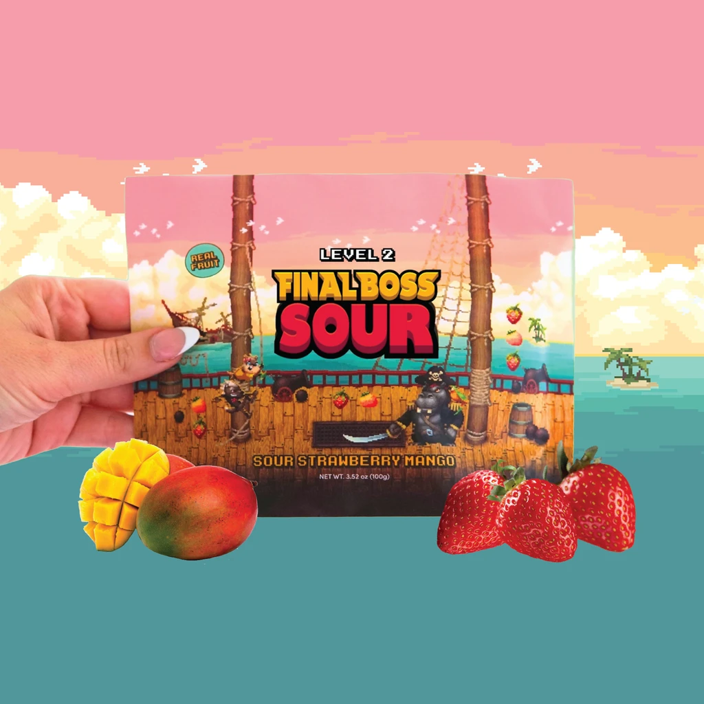 Final Boss Sour Level 2 Strawberry X Mango