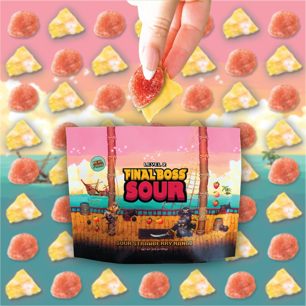 Final Boss Sour Level 2 Strawberry X Mango